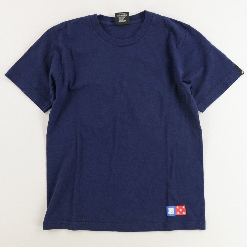 Undefeated Blank T-Shirt Mens Size Small Navy Short Sleeve T-Shirt